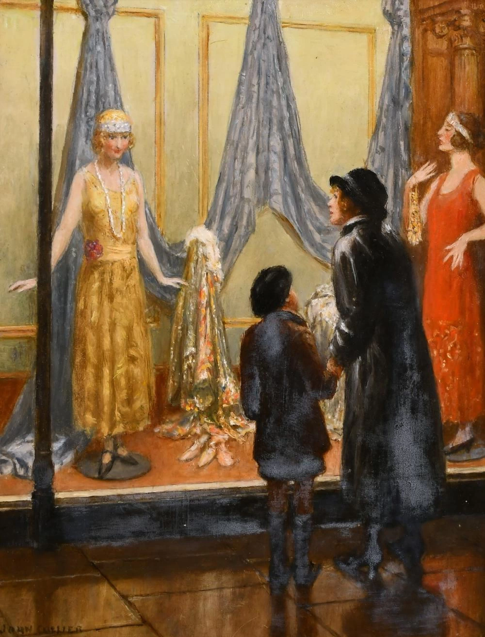 John Collier - La vetrina del negozio